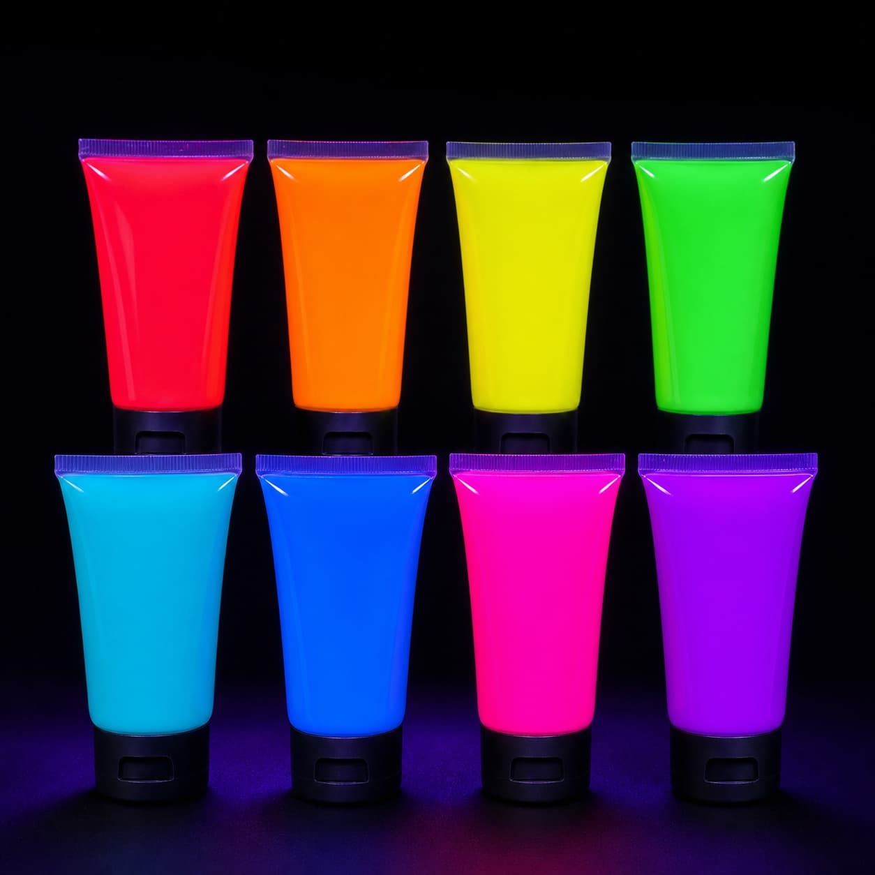 Body Paint UV Neon de 50ml em várias cores fluorescentes
